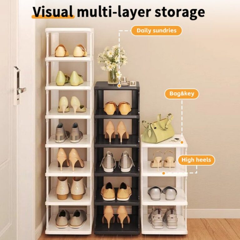 Narrow Shoe Rack Vertical Narrow Shoe Organizer