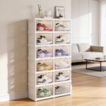 Stackable Shoe Organizer Clear Shoe Box