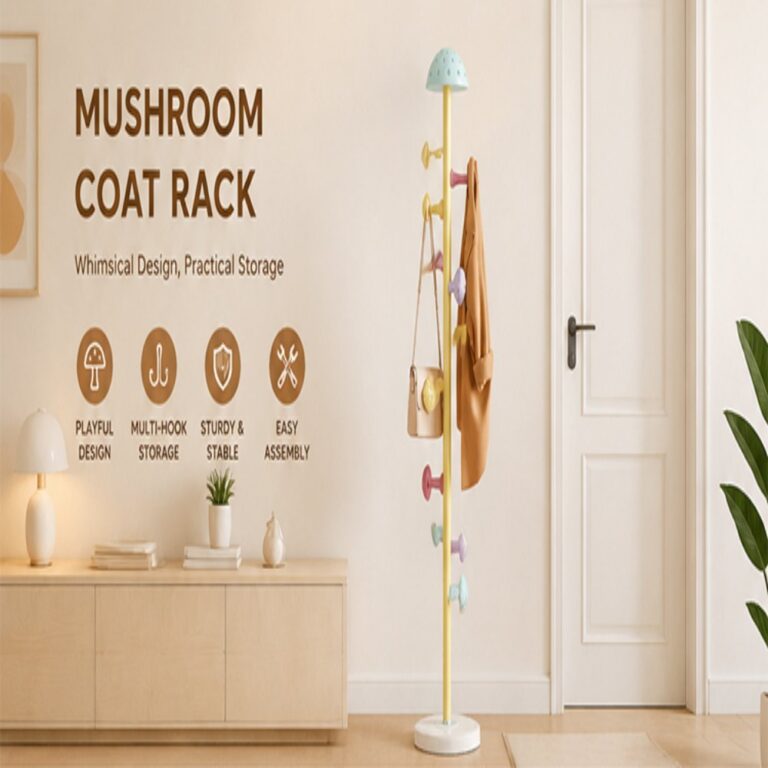 Kids' Clothes Rack Children’s Mushroom Coat Rack