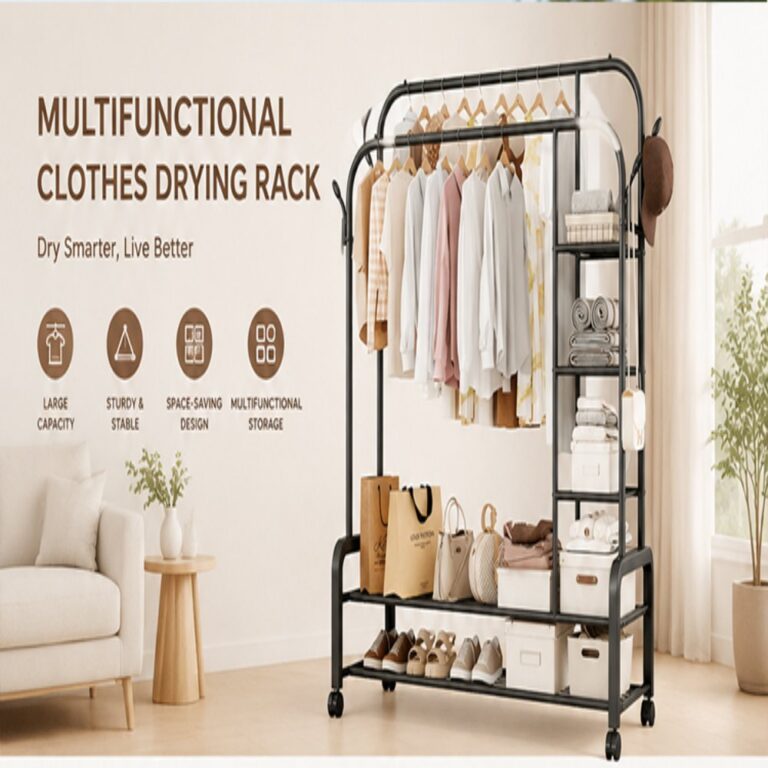 Double‑Rod Clothes Rack Double‑Rod Clothes Rack