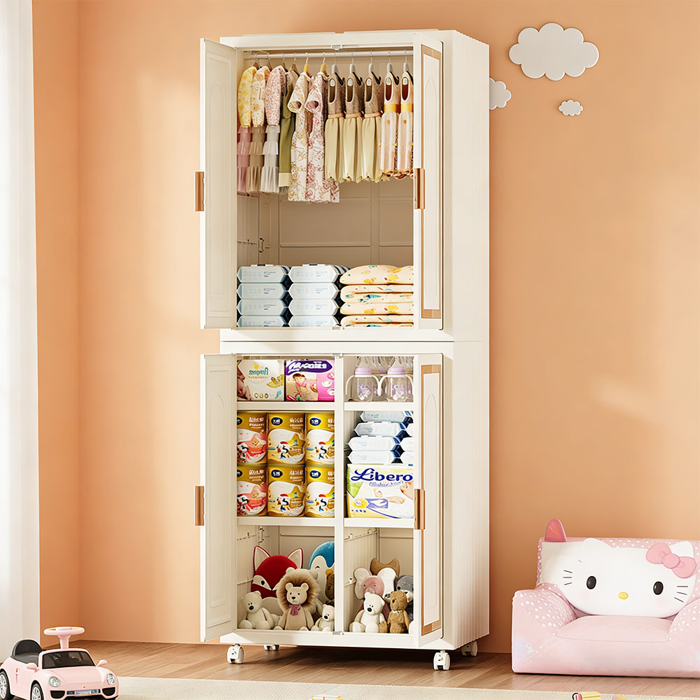 Plastic Storage Cabinet Portable Wardrobe