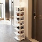 Narrow Shoe Rack Vertical Narrow Shoe Organizer