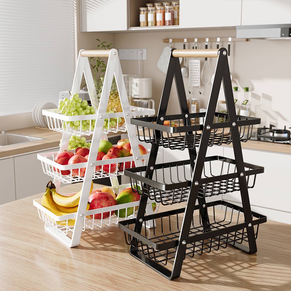 Farmhouse Fruit Caddy 3-Tier Fruit Basket Stand