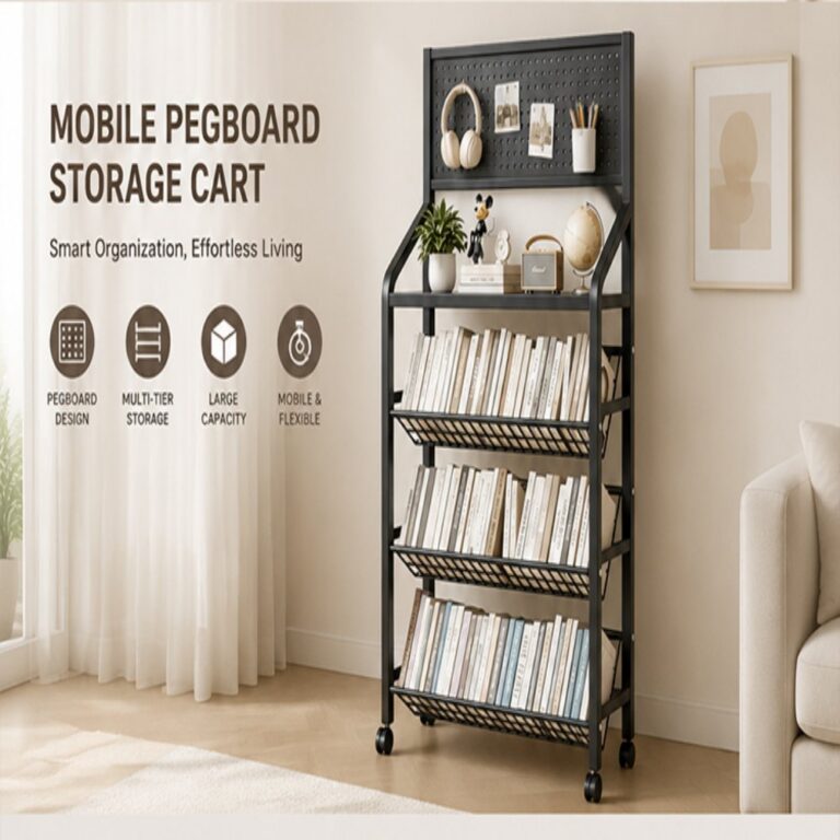 Study Storage Rack Pegboard Shelf