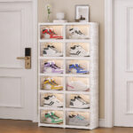 Stackable Shoe Organizer Clear Shoe Box