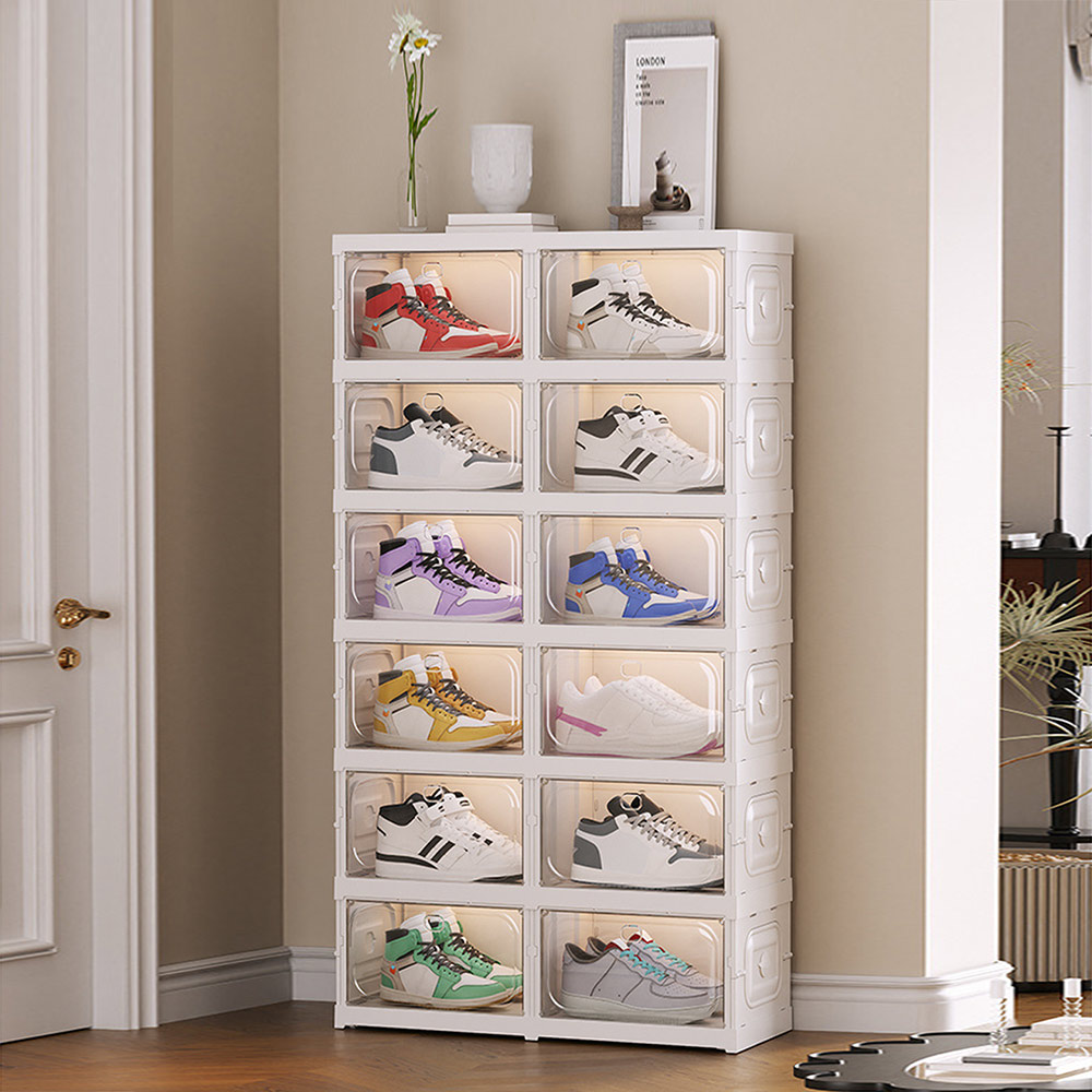 Stackable Shoe Organizer Clear Shoe Box