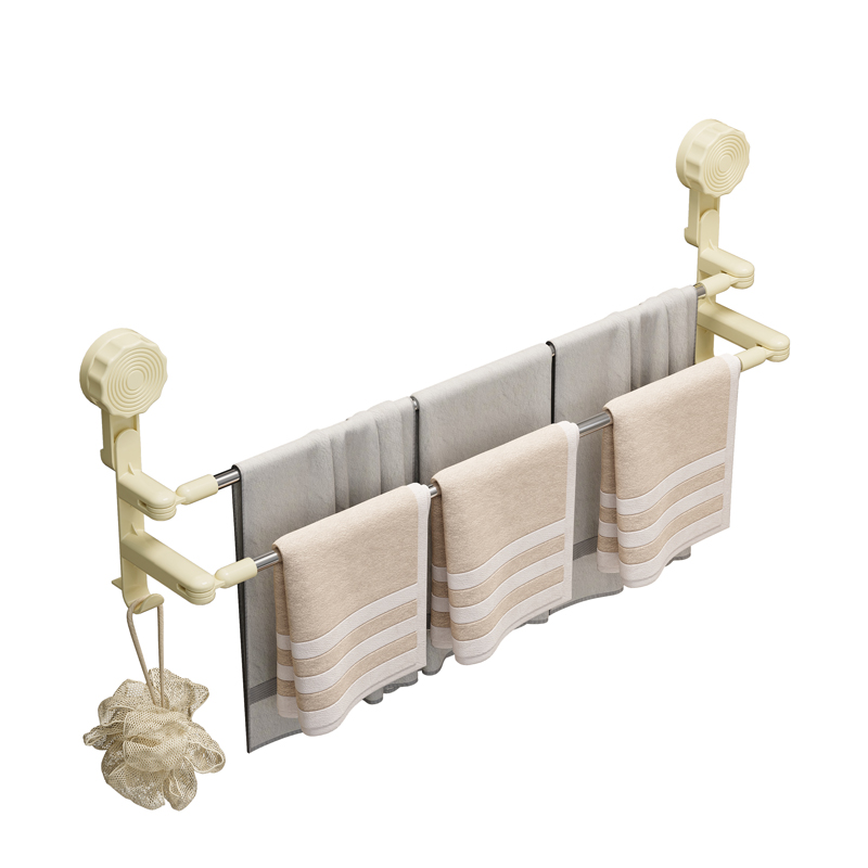No-Drill Towel Rack Retractable Towel Rack